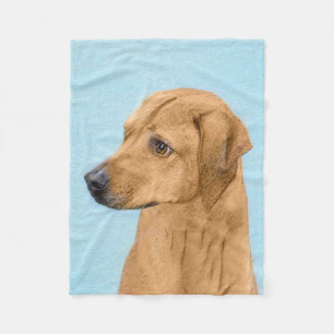 Manta Polar Pintura Ridgeback Rhodesiana - Arte Perro Original
