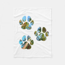 Pinturas de pata de perro - Palmeras tropicales