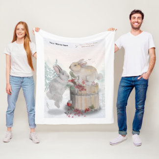 Manta Polar "Pipa & Marlow" Boganhues print