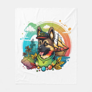 Manta Polar Pirata de perro pastor alemán