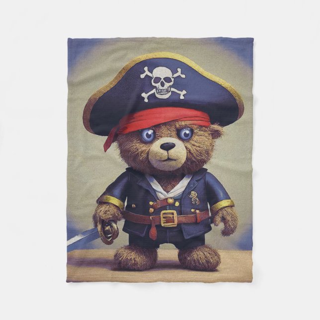 Manta Polar Pirata Teddy Bear (Anverso)