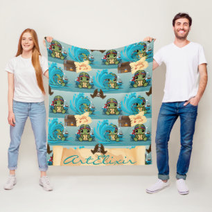 Manta Polar Pirata Turtle Kawaii