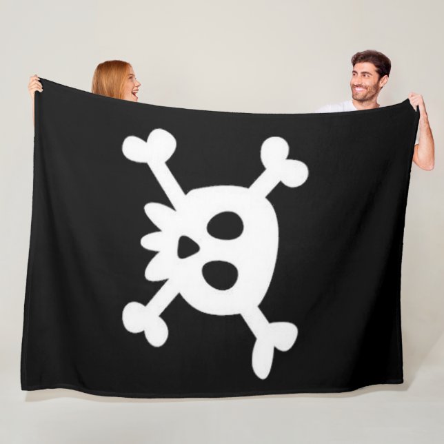 Manta Polar Pirate 60x80 Fleece Blanket (In situ)