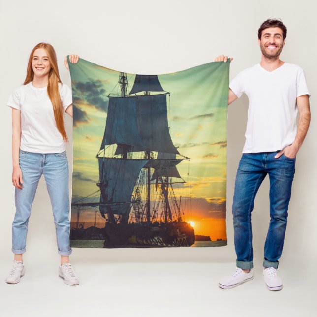 MANTA POLAR PIRATE BLANKET DE FOTOGRAFÍA DE BARCO (In situ)