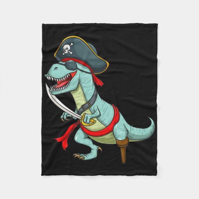 Manta Polar Pirate Dinosaur T Rex Fun Tyrannosaurus Halloween (Anverso)