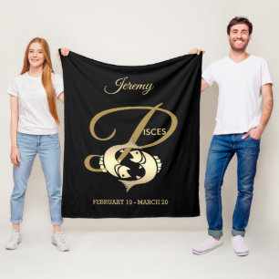 Manta Polar Piscis ♓ el Rótulo Zodiac Oro