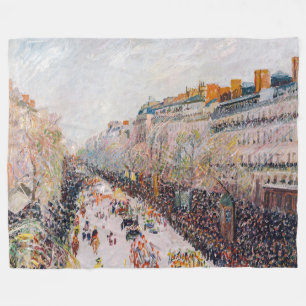 Manta Polar Pissarro - Montmartre, Mardi Gras en el Boulevard