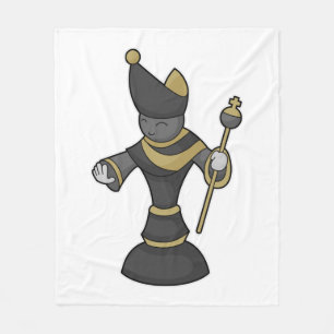 Manta Polar Pista de ajedrez Bishop Staff Chess