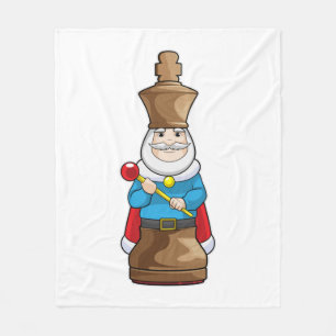 Manta Polar Pista de ajedrez King Chess