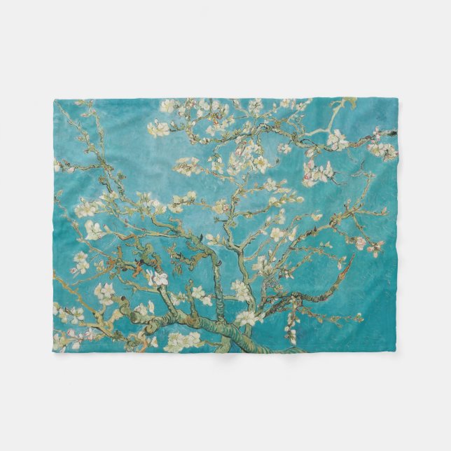 Manta Polar PixDezines van gogh/almendras flor/st. remo (Frente (Horizontal))