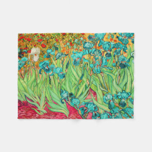 Manta Polar PixDezines van gogh/verde azulada irises/st. remy