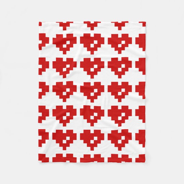 Manta Polar Pixel Heart 8 Bit Love (Anverso)