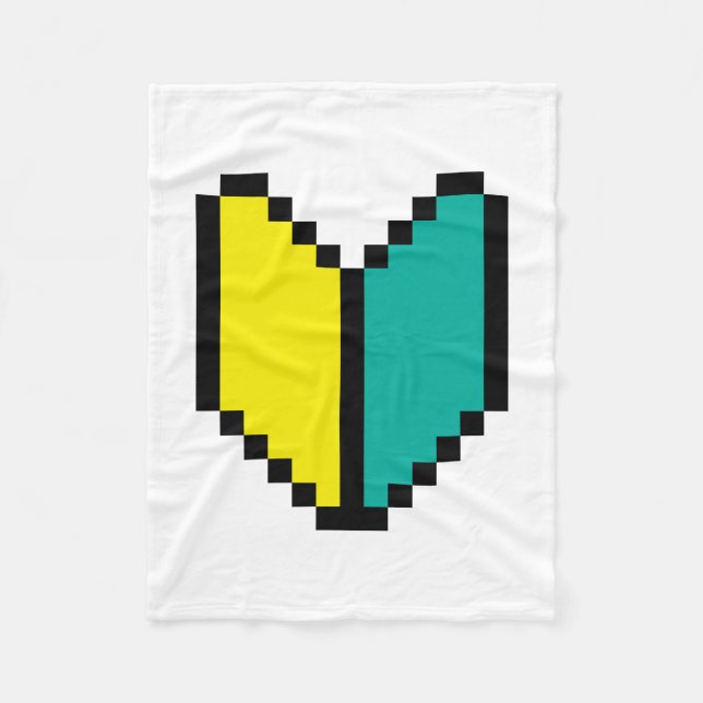 Manta Polar Pixel Wakaba de 8 bits/Marca Shoshinsha (Anverso)