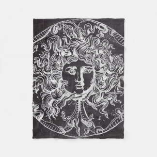 Manta Polar pizarra vintage mitología griega Gorgon medusa
