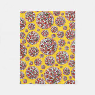 Manta Polar Pizza amarilla