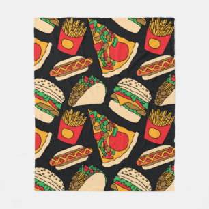 Manta Polar pizza de comida rápida hamburguesa hotdog french p