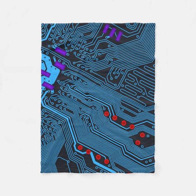 Manta Polar Placa de circuito azul (Anverso)