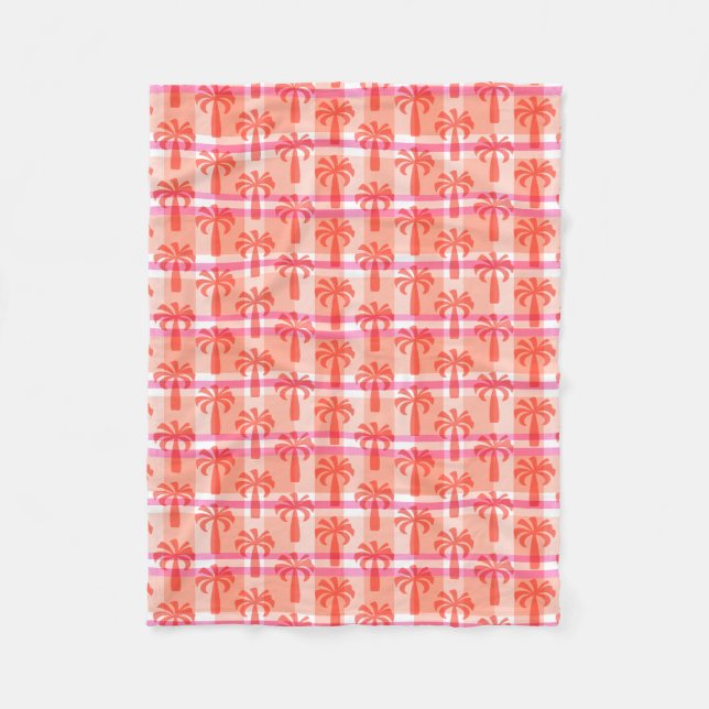 Manta Polar Placa de palma de época hawaiana Pupule (Anverso)