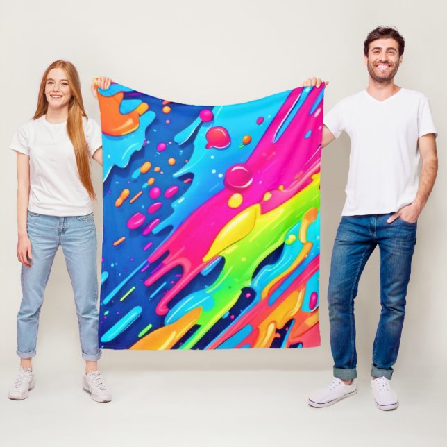 Manta Polar Placa de pintura colorida (In situ)