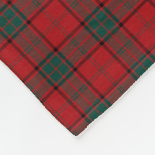 Manta Polar Placa roja Tartán Clan Maxwell