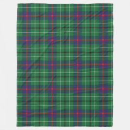 Manta Polar Plaid Clan Duncan Tartan Green Check