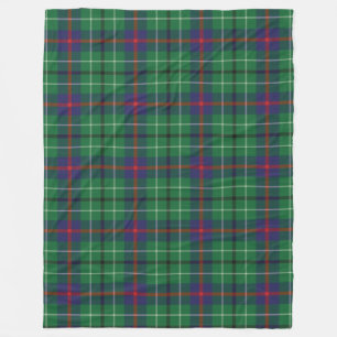 Manta Polar Plaid Clan Duncan Tartan Green Check