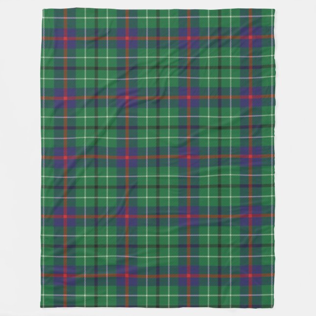 Manta Polar Plaid Clan Duncan Tartan Green Check (Anverso)