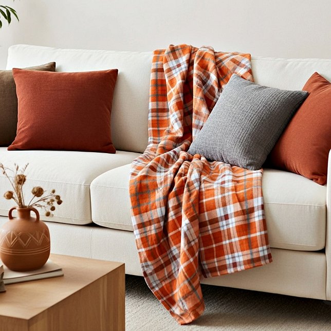 Manta Polar Plaid de otoño (Subido por el creador)