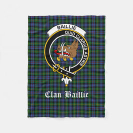 Manta Polar Plaid Sherpa Blanket Baillie Clan Tartan Scotland