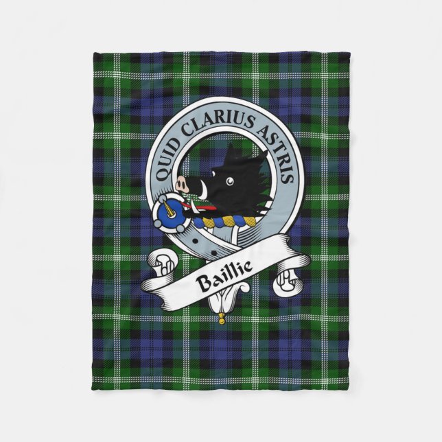 Manta Polar Plaid Sherpa Blanket Baillie Classic Clan Scottish (Anverso)