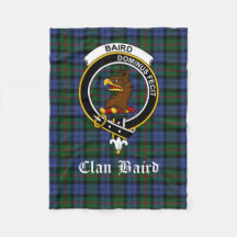 Plaid Sherpa Blanket Baird Clan Scottish