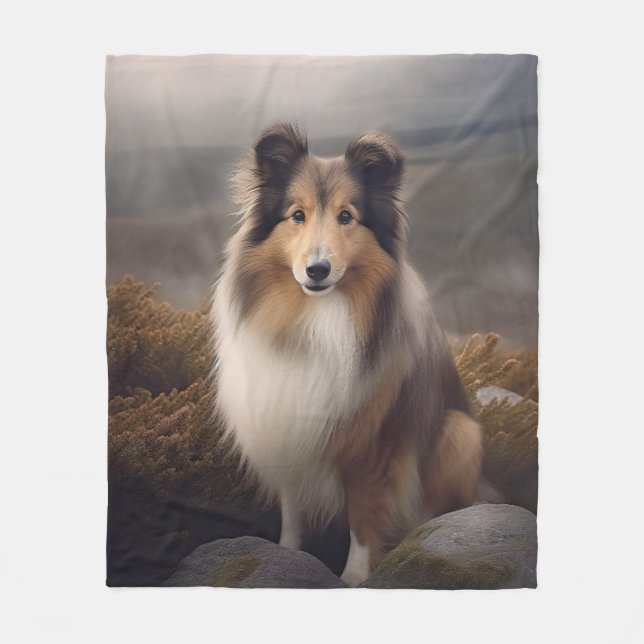 Manta Polar Plain Face Sheltie (Anverso)