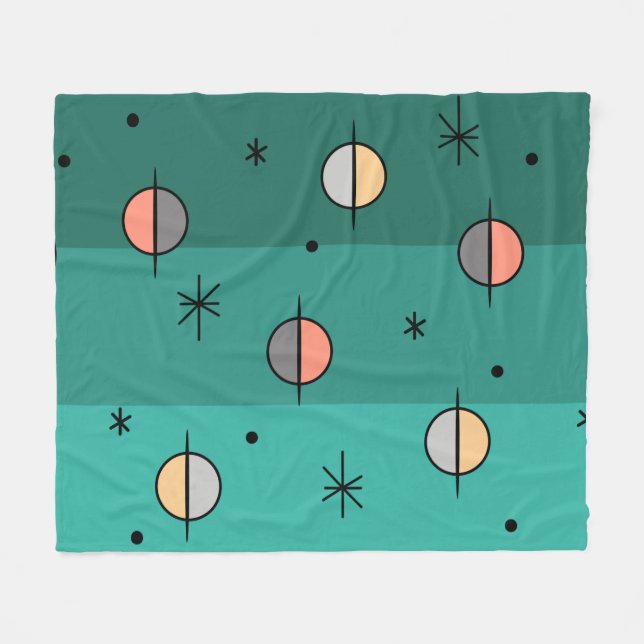 Manta Polar Planes de edad del espacio retro estrellas turques (Frente (Horizontal))
