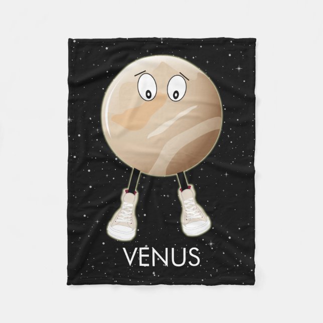 Manta Polar Planet Venus y Stars Fleece Blanket (Anverso)