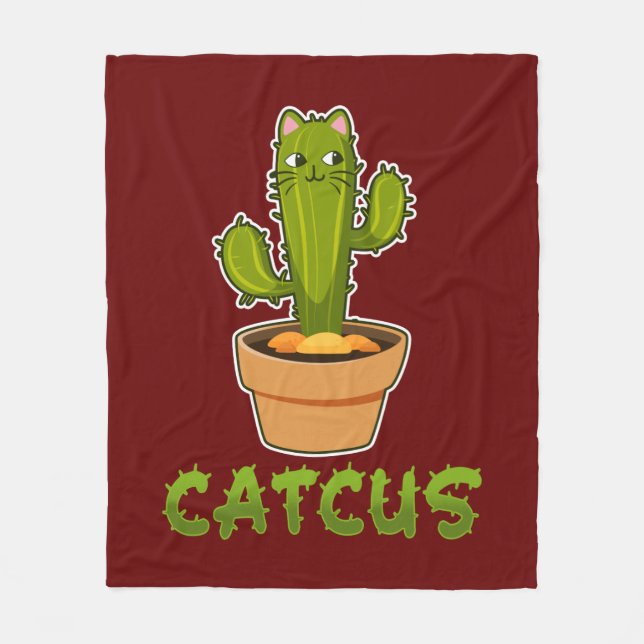 Manta Polar Planta Cute Cactus Catcus Pet Lover (Anverso)