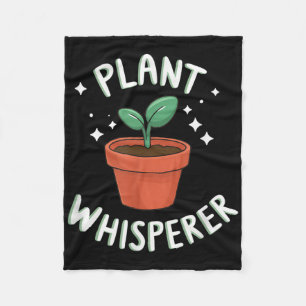Manta Polar Planta Whisperer Cute Planta Creciendo Primavera F