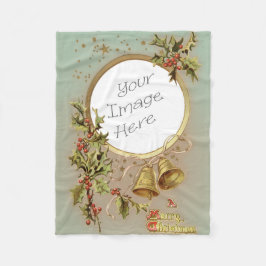 Manta Polar Plantilla adaptable de la foto del navidad del