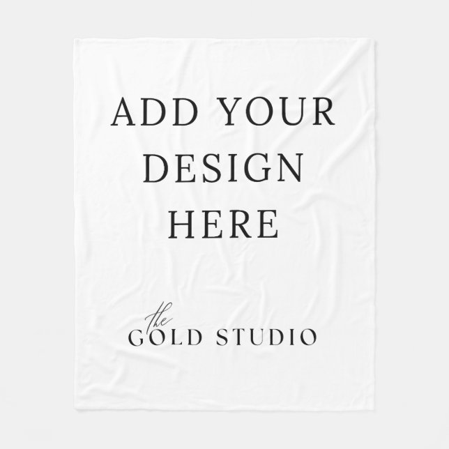 Manta Polar Plantilla de Blank Blanket Crear su propio Throw (Anverso)