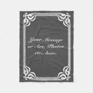 Manta Polar Plantilla - fondo de la pizarra con la frontera