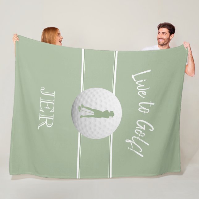 Manta Polar Plantilla personalizable de golf femenino Sage Gre (In situ)