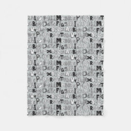 Manta Polar plata ABC