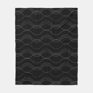 Manta Polar Plata, elegante, fresco, moderno, sencillo patrón 