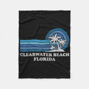 Manta Polar Playa Clearwater Florida Verano Familiar Vintage V