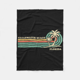 Manta Polar Playa Clearwater Florida Verano Vintage Vacaciones