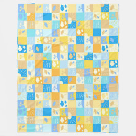 Manta Polar Playa de mosaicos y verano inspirado en el océano