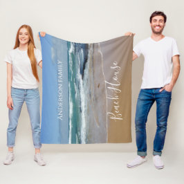 Manta Polar Playa de Océano personalizada