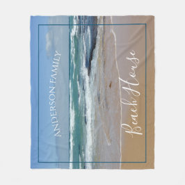 Manta Polar Playa de Océano personalizada