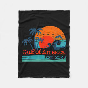Manta Polar Playa Retro Vintage Del Golfo De Estados Unidos Es