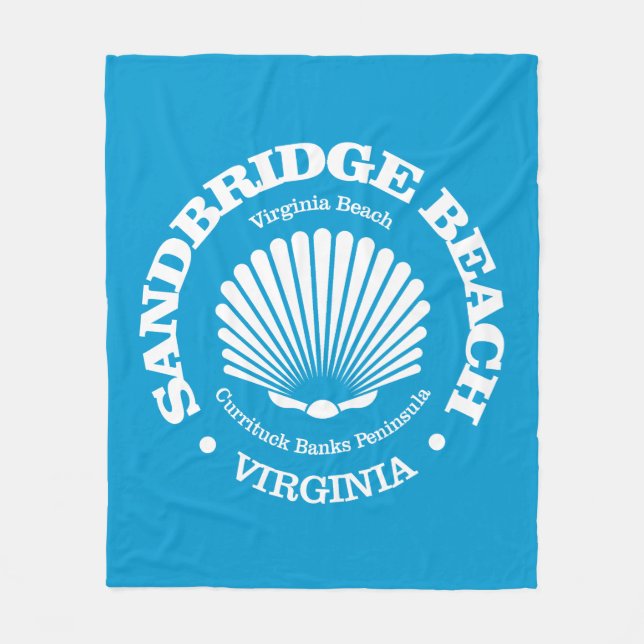 Manta Polar Playa Sandbridge (conchas marinas) (Anverso)