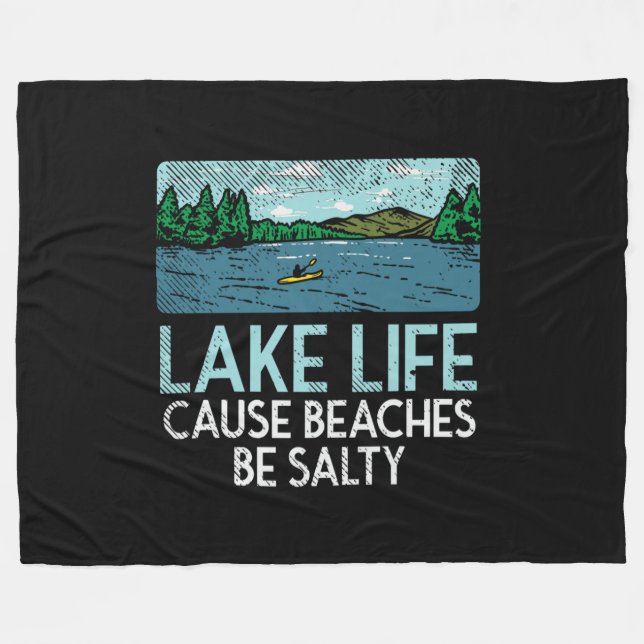 Manta Polar Playas Salty de Lake Life (Frente (Horizontal))